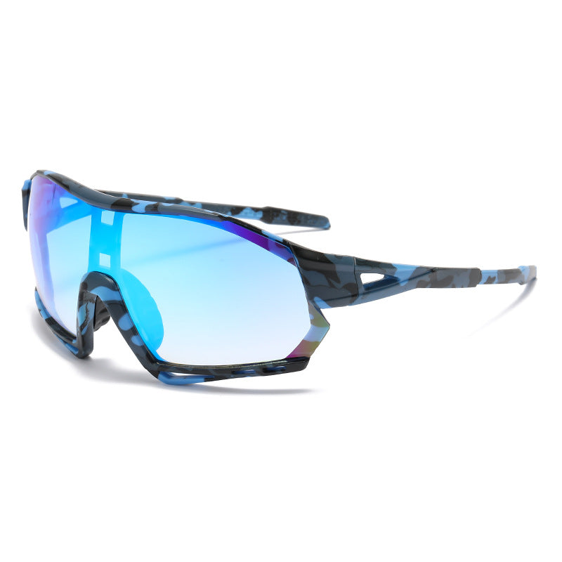 Wholesale PC Cycling Sports Camouflage One Piece Sunglasses